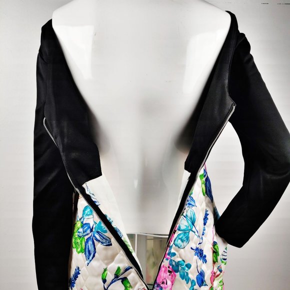 Vintage 1960s Quilted Hostess Dress MOD Flower Power Maxi Dress Butterflies M - Picture 10 of 12